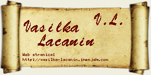 Vasilka Lačanin vizit kartica